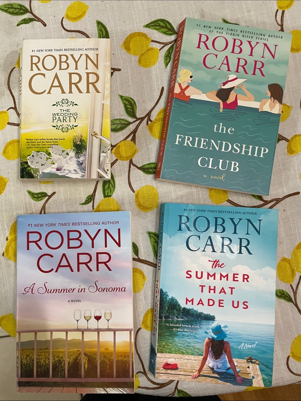 Robyn Carr paperback set of 4-Coastal summer reads